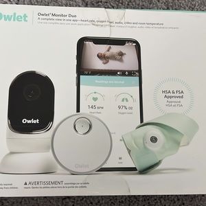 COPY - Owlet Monitor Dream Duo Smart Sock & Camera Monitor System, Open Box New